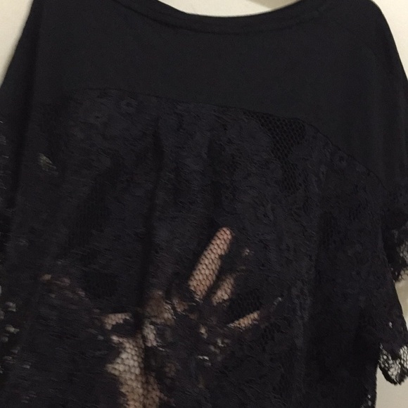 AG black lace top (sz m) - Picture 4 of 9